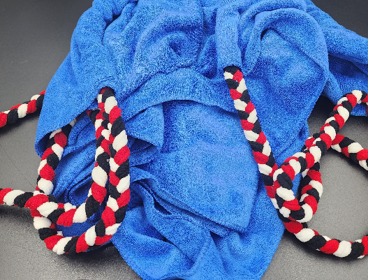 Dash towel with soak rope for tinting