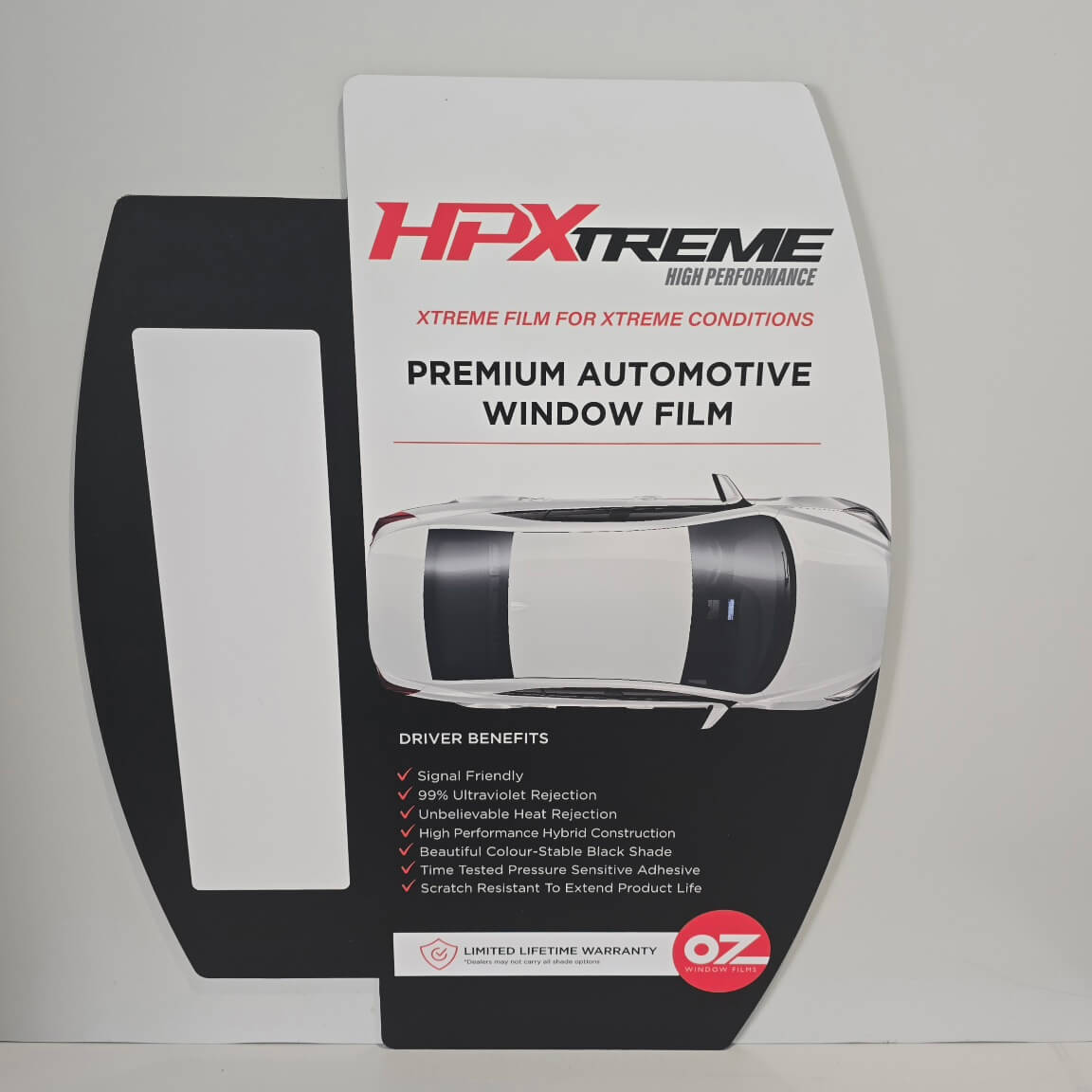 OZ Window Films HPX Display Board